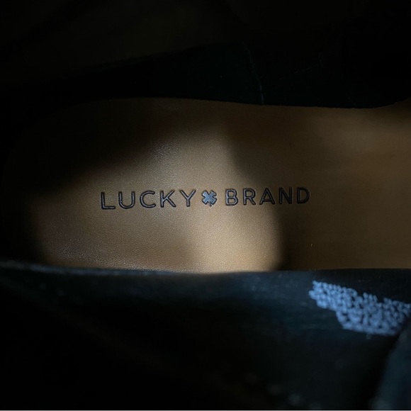 New! Lucky Brand Dareek Lace Up Combat Bootie 9 1/2 M - Picture 12 of 14